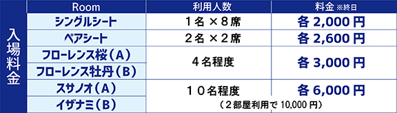 料金表