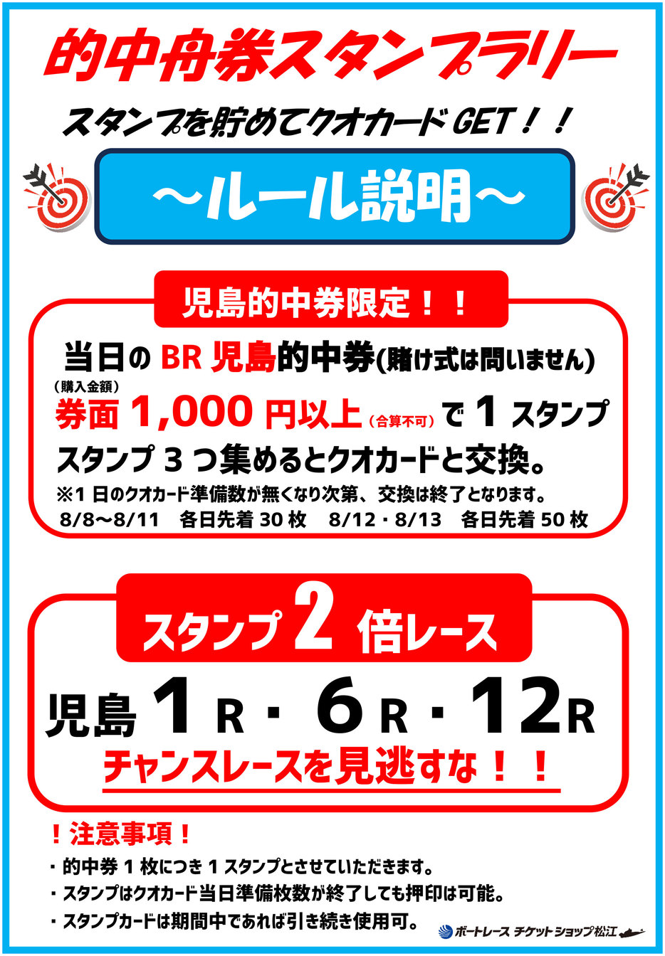 的中券スタンプラリー　説明文