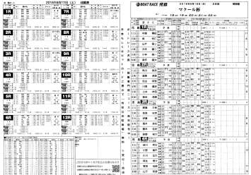出走表(表面)
